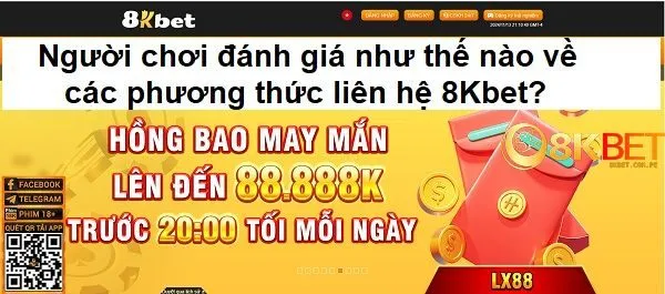 Người chơi đánh giá như thế nào về các phương thức liên hệ 8kbet?